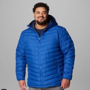 Columbia Slope Edge II Hooded Jacket Blue Large New With Tags